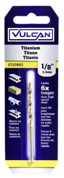 Vulcan 218571OR Jobber Drill Bit, 1/8 in Dia, 2-3/4 in OAL, Straight Shank