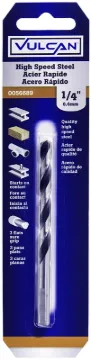 Vulcan Drill Bit, Hi-SPD, Steel, 1/4 in