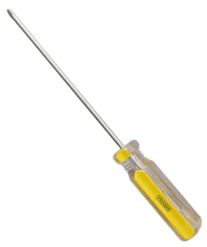 Vulcan SQ04 Screwdriver, S0 Drive, Square Drive, 6-1/2 in OAL, 4 in L Shank, Plastic Handle, Transpa