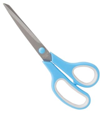 Vulcan JL-SR-09 Scissor, 8-1/2 in OAL, 4-1/2 in L Cut, Stainless Steel Blade, Comfort-Grip Handle, B
