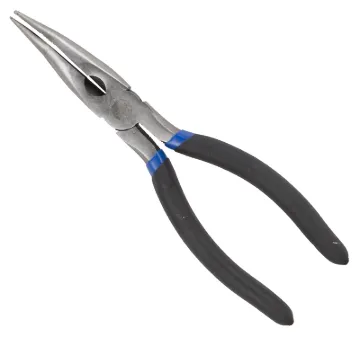 Vulcan PC974-02 Bent Nose Plier, 8 in OAL, 1.6 mm Cutting Capacity, 5.2 cm Jaw Opening, Black Handle