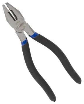 Vulcan PC918-11 Linesman Plier, 7 in OAL, 1.2 mm Cutting Capacity, 1-1/4 in Jaw Opening, Black/Blue