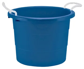 United Solutions TU0014 Utility Tub, 20 gal Capacity, Plastic, Blue