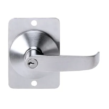 Tell Manufacturing EX100005 Entry Lever Trim, Satin, Reversible Hand
