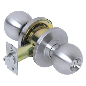 Tell Manufacturing CL100006 Storeroom Knobset, Zinc Dichromate, Commercial, SCC Keyway, 2-3/4 in Bac