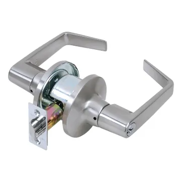 Tell Manufacturing CL100619 Storeroom Lever, Satin Chrome, Commercial, SCC Keyway, 2-3/8 to 2-3/4 in