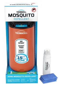 Thermacell Patio Shield PS1CANYON Mosquito Repeller, 12 hr Refill, 15 ft Coverage Area, Canyon Housi