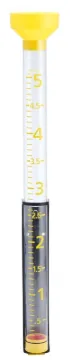 Taylor 2706 Rain Gauge, 5 in, Multi-Color