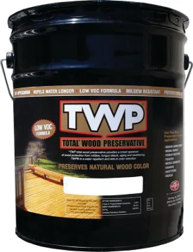 TWP 1500 Series TWP-1520-5 Stain and Wood Preservative, Pecan, Liquid, 5 gal