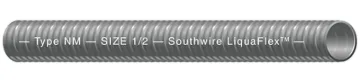 Southwire Ultratite 55094221 Flexible Conduit, 1/2 in, 25 ft L, PVC