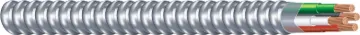 Southwire Armorlite 68583423 Armored Cable, 12 AWG Cable, 3 -Conductor, Copper Conductor, PVC Insula