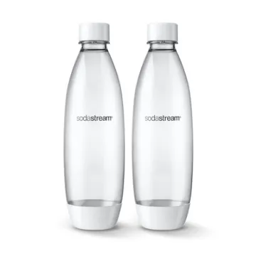 Sodastream 1741261010 Slim Carbonating Bottle, 1 L Capacity, Plastic, White