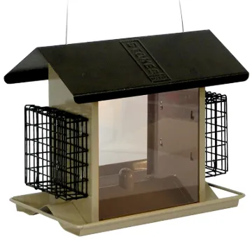 Stokes Select 38111 Large Bird Hopper Feeder, 8 lb, Metal/Plexiglas, 10.9 in H
