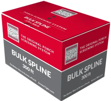 SCREEN TIGHT SPLINE300 Screen Retainer Spline, 0.160 in D, 300 ft L, Vinyl, Black