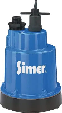 Sta-Rite Simer Geyser 2300 Submersible Utility Pump, 1-Phase, 5.6 A, 115 V, 0.25 hp, 1-1/4 in Outlet