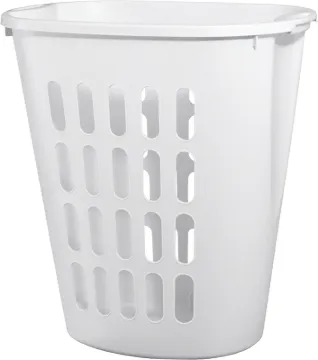 Sterilite 12568006 Open Laundry Hamper, 2.3 bu Capacity, White, 14-3/8 in W, 21-7/8 in H, 21 in D