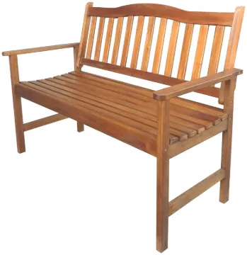 Seasonal Trends IP104-175 Park Bench, 1245 mm W, 610 mm D, 910 mm H, 450 lb Seating, Mahogany Seat,