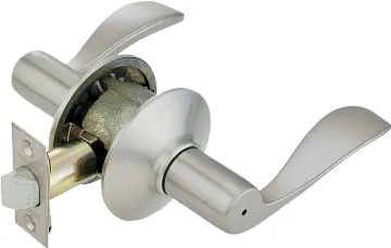 Schlage Accent Series F40 ACC 619 Privacy Lever, Unkeyed Lock, Satin Nickel, Brass, Residential, Uni