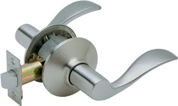 Schlage Accent Series F10 ACC 619 Passage Lever Lockset, Non-Locking Lock, Satin Nickel, Zinc, Resid