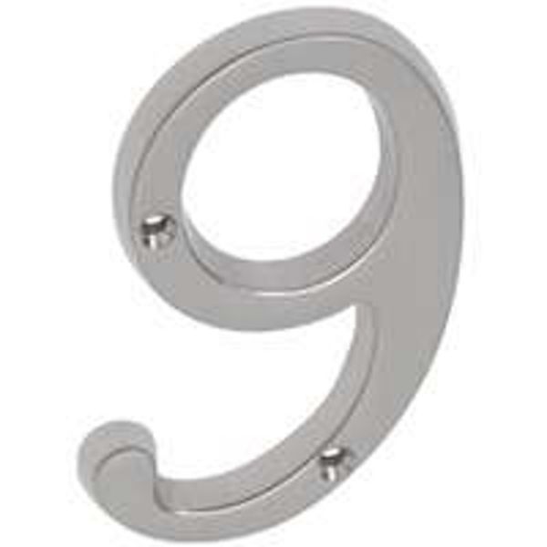 Schlage SC2-3096-619 House Number, Character: 9, 4 in H Character ...