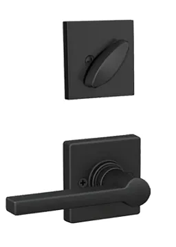 Schlage JH59 SOL 622 COL Door Interior Handle, 3 Grade, Single Lock, Matte, Lever Handle, 1-3/8 to 1