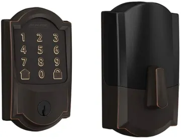 Schlage BE489WBV CAM 716 Deadbolt, 1, AAA Grade, Keyed Key, Aged Bronze, 2-3/8, 2-3/4 in Backset, C