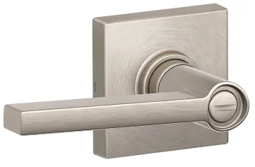 Schlage J Series J40 SOL 619 COL Privacy Door Lockset with Trim, Collins, Solstice Design, Lever Han