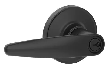Schlage J Series J54 DOV 622 Entry Door Lock, Lever Handle, Matte Black, Zinc, C Keyway, Residential