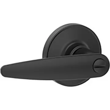 Schlage J Series J40 DOV 622 Privacy Door Lockset, Dover Design, Lever Handle, Matte Black, Zinc, Tu