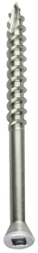 Simpson Strong-Tie S07225FT1WH01 Deck Screw, #7 Thread, 2-1/4 in L, Coarse Thread, Trim Head, 6-Lobe
