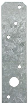 Simpson Strong-Tie LSTA24 Ceiling Tile, 24 in L, 1-1/4 in W, Steel, Galvanized, Fastening Method: Na