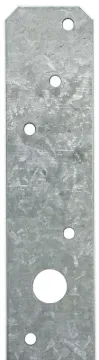 Simpson Strong-Tie LSTA24 Ceiling Tile, 24 in L, 1-1/4 in W, Steel, Galvanized, Fastening Method: Na