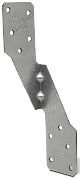 Simpson Strong-Tie H2.5AZ Wall Tie, 6 in L, Steel, ZMAX, Fastening Method: Nails