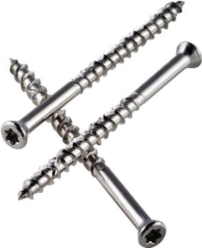 Simpson Strong-Tie T10250DWP Deck Screw, #10 Thread, 2-1/2 in L, Box Thread, Flat Head, 6-Lobe Drive