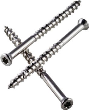 Simpson Strong-Tie T07225WPP Deck Screw, #7 Thread, 2-1/4 in L, Box Thread, Trim Head, 6-Lobe Drive,
