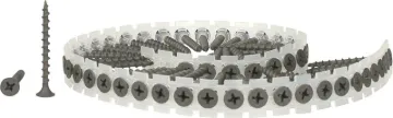 SENCO 06A Series 06A162P Screw, #6 Thread, 1-5/8 in L, Bugle Head, #2 Drive, Steel, Phosphate