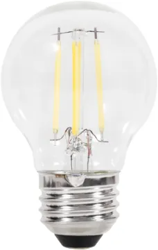 Sylvania 40847 Natural LED Bulb, Globe, G16.5 Lamp, 40 W Equivalent, E26 Lamp Base, Dimmable, Clear,