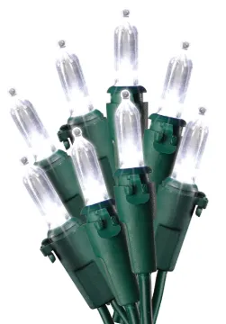Sylvania W11L1604 Light Set, Christmas, 120 V, 9.6 W, LED Lamp, Cool White Lamp, 25,000 hr Average L