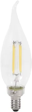 Sylvania 40791 Natural LED Bulb, Decorative, B10 Bent Tip Lamp, 40 W Equivalent, E12 Lamp Base, Dimm