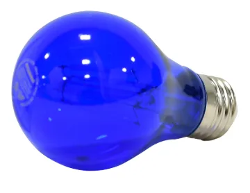 Sylvania 40304 ULTRA LED LED Bulb, General Purpose, A19 Lamp, E26 Lamp Base, Dimmable, Blue, Colored