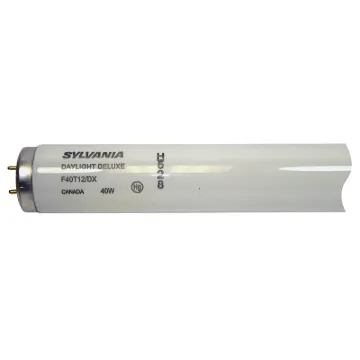 Sylvania 24348 Fluorescent Bulb, 40 W, T12 Lamp, Medium Bi-Pin Lamp Base, 2180 Lumens, 6500 K Color