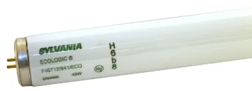 Sylvania 22435 Fluorescent Bulb, 40 W, T12 Lamp, Medium Lamp Base, 3000 Initial Lumens, 4100 K Color