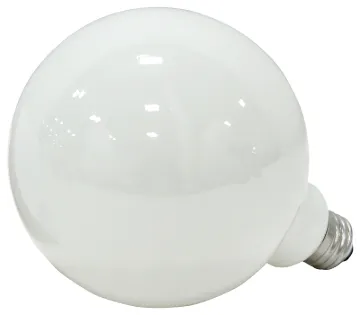 Sylvania 15792 Incandescent Lamp, 60 W, G40 Lamp, Medium Lamp Base, 490 Lumens, 5000 K Color Temp, 2
