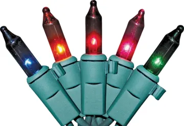 Sylvania V4051-49 Light Set, Christmas, 120 V, 20.4 W, 50-Lamp, Incandescent Lamp, 1000 hr Average L