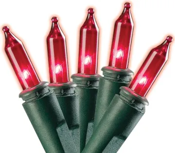 Sylvania V4003-49 Light Set, Christmas, 120 V, 40.8 W, 100-Lamp, Incandescent Lamp, Red Lamp, 1000 h