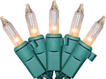Sylvania V4000-49 Light Set, Christmas, 120 V, 40.8 W, 100-Lamp, Incandescent Lamp, Clear Lamp, 1000