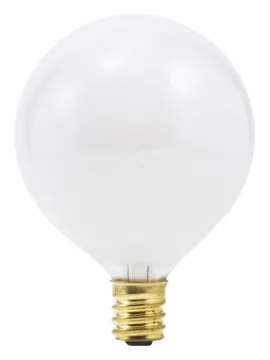 Sylvania 13667 Incandescent Lamp, 40 W, G16.5 Lamp, Candelabra Lamp Base, 280 Lumens, 2850 K Color T