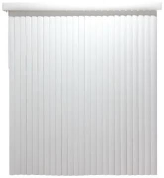 Simple Spaces MBV-78X84-V3L Window Blind, 84 in L, 78 in W, Vinyl, White