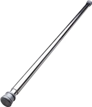 Simple Spaces SD-SR41-C3L Shower Curtain Rod, 7-1/2 lb, 41 to 76 in L Adjustable, 1 in Dia Rod, Stee
