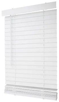 Simple Spaces FWMB-25 Blind, 72 in L, 23 in W, Faux Wood, White